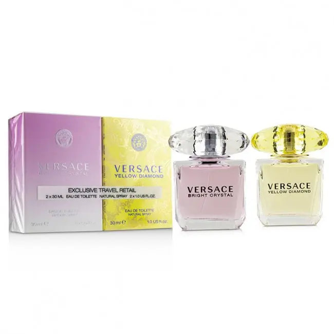 VERSACE DIAMOND + CRYSTAL DUO EDT SPRAY 30ML x 2