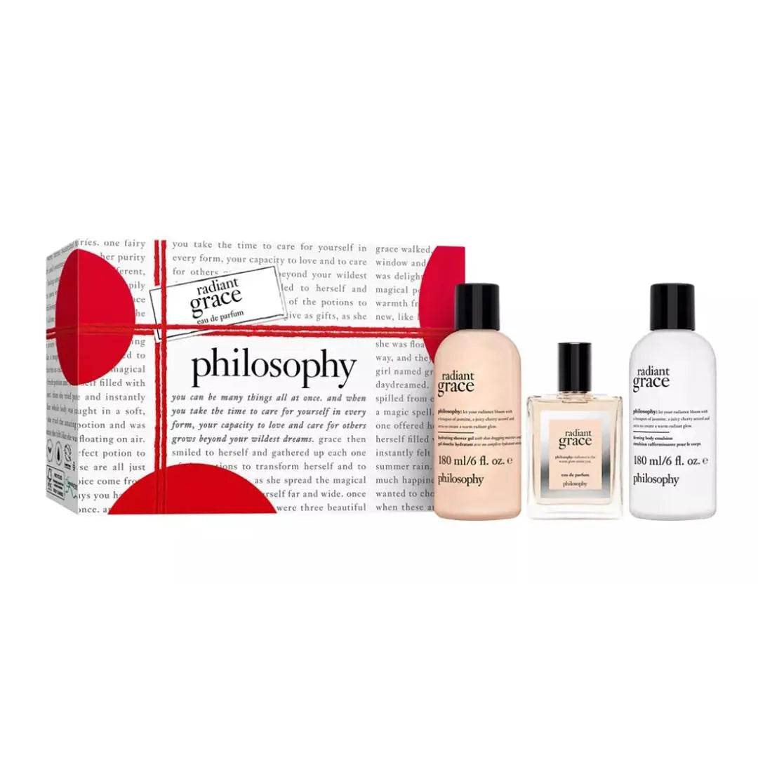 PHILOSOPHY RADIANT GRACE SET: 1 x EDP SPRAY 60ML / 1 x FIRMING BODY EMULSION 180ML /