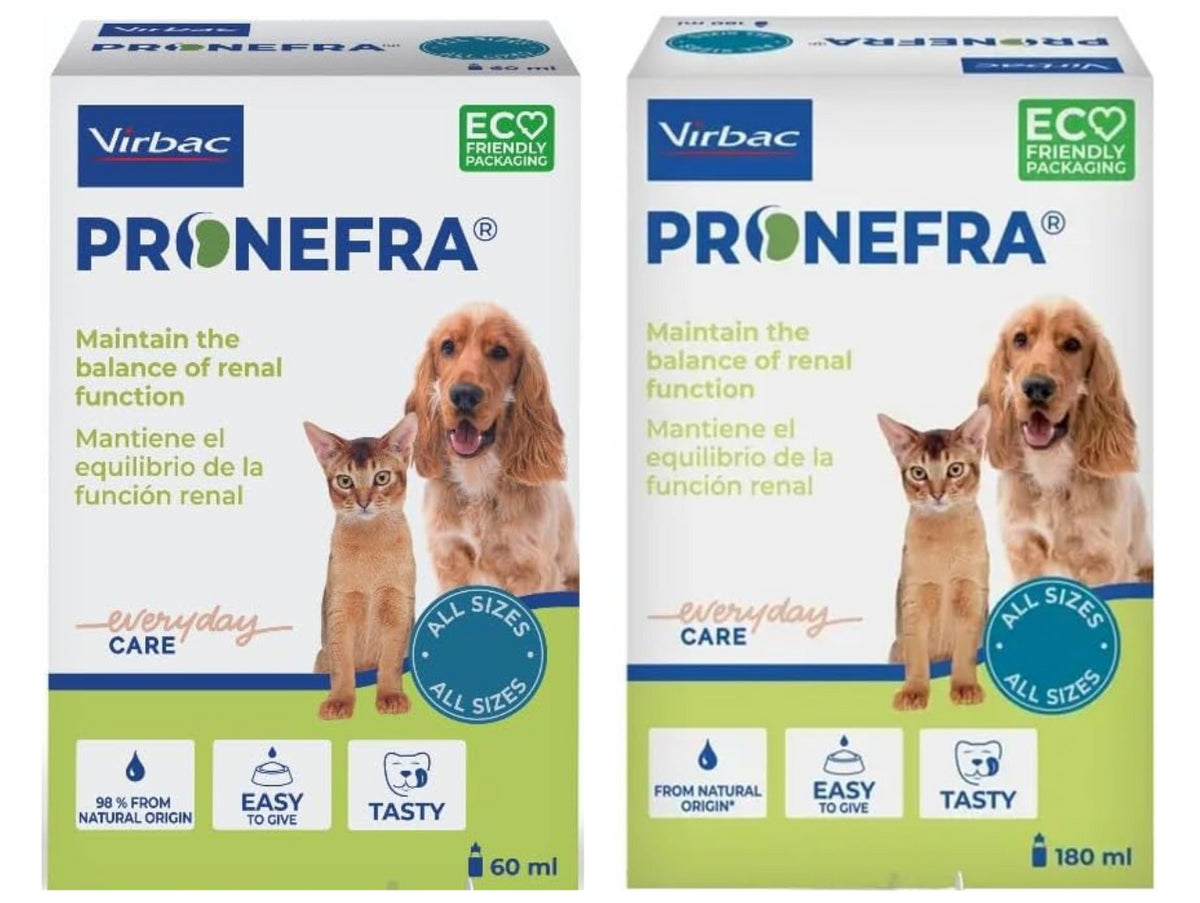 Pronefra Kidney Function Oral Suspension Support for Dogs and Cats 60ml 180ml Bottle