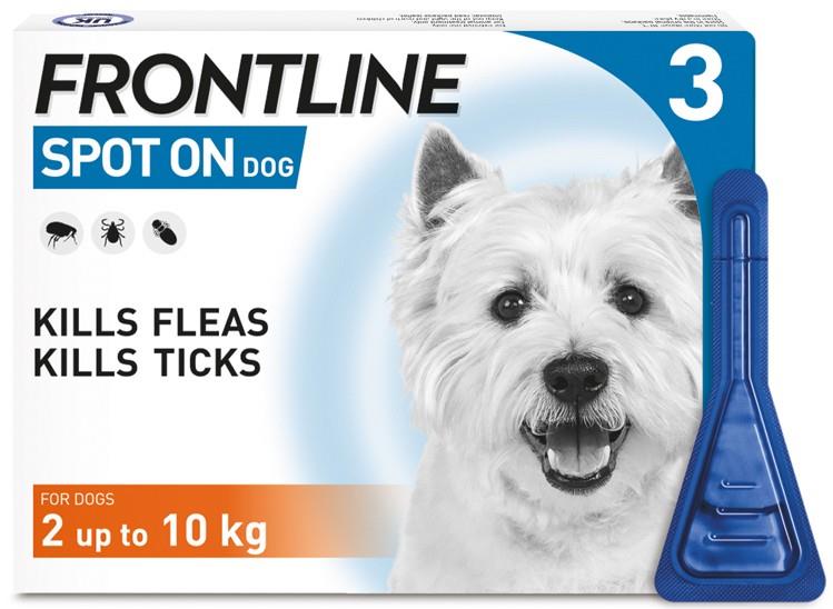 FRONTLINE SPOT ON Flea & Tick Treatment for Cat, Small (2-10kg), Medium Dog (10-20kg) and Large Dog (20-40kg) 1, 3, 6 Pipette Packs