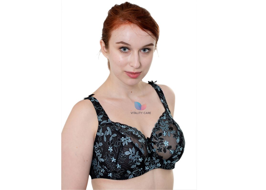 Ladies Full Cup Underwired Bra Plus Size Firm Hold Lace Large Non Padded Uk New