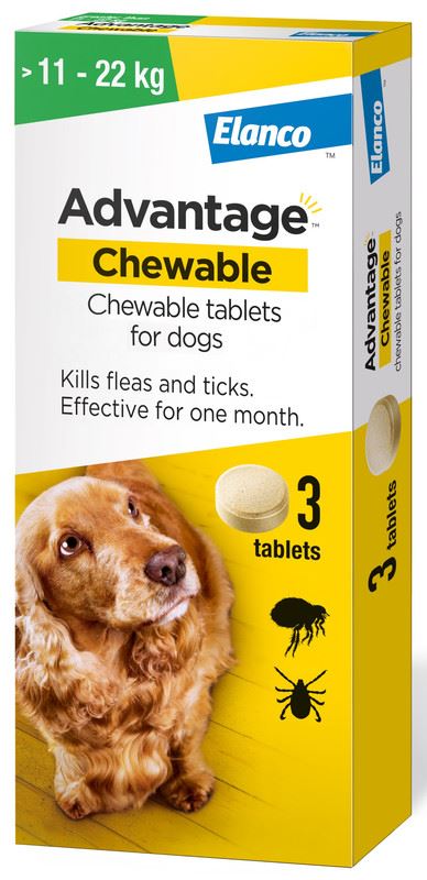 Advantage Chewable Flea and Tick Protection for Dogs