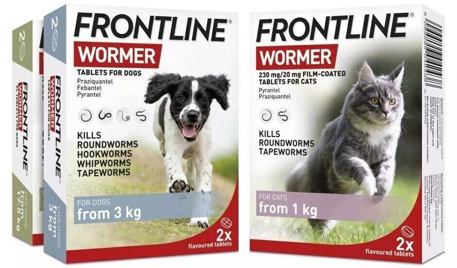 FRONTLINE WORMER - Cat & Dog Worming Treatment Tablets