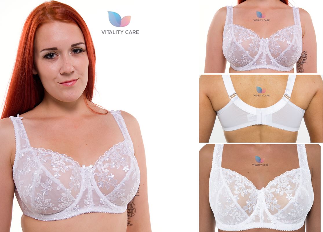 Ladies Full Cup Underwired Bra Plus Size Firm Hold Lace Large Non Padded Uk New