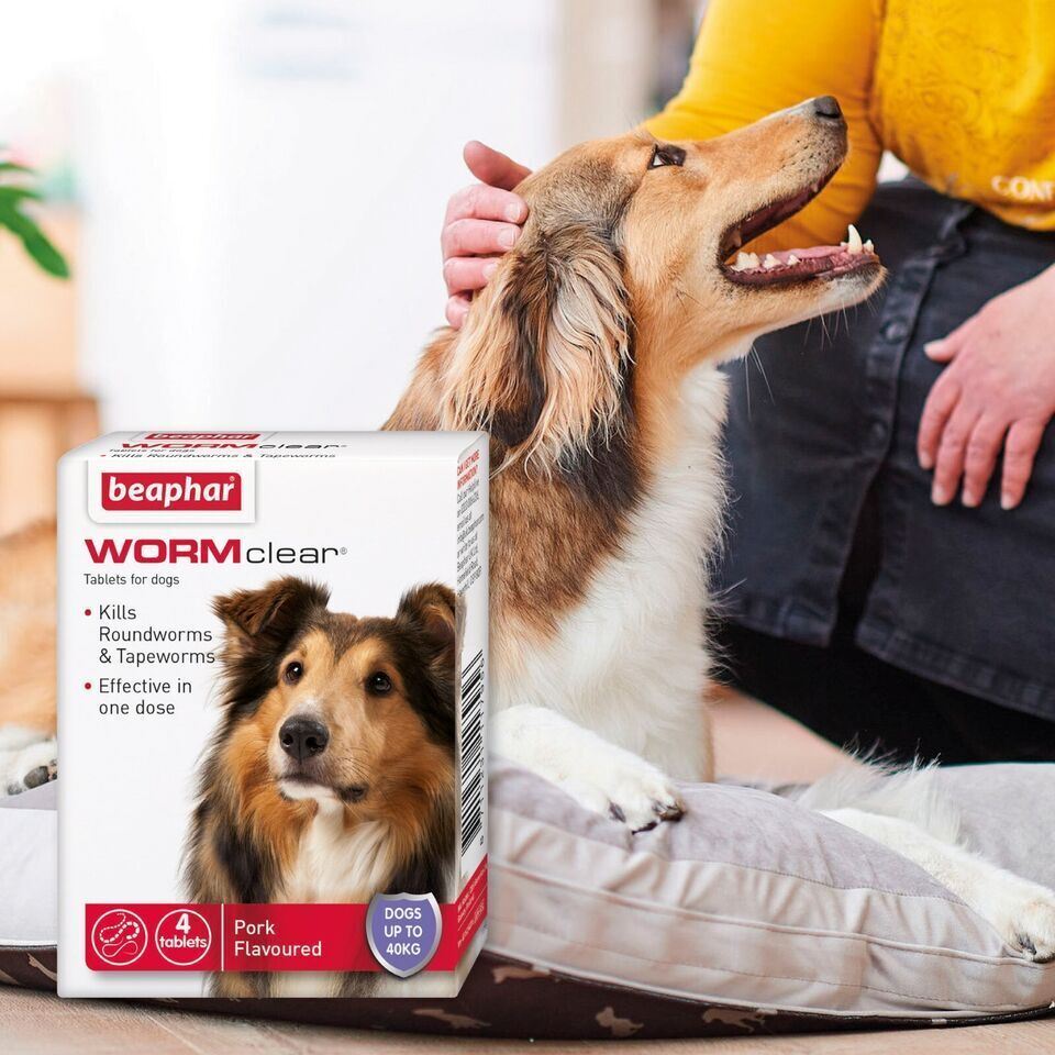 Beaphar WORMclear Worming Tablets for Cats, Kittens, Small Medium and Large Dogs