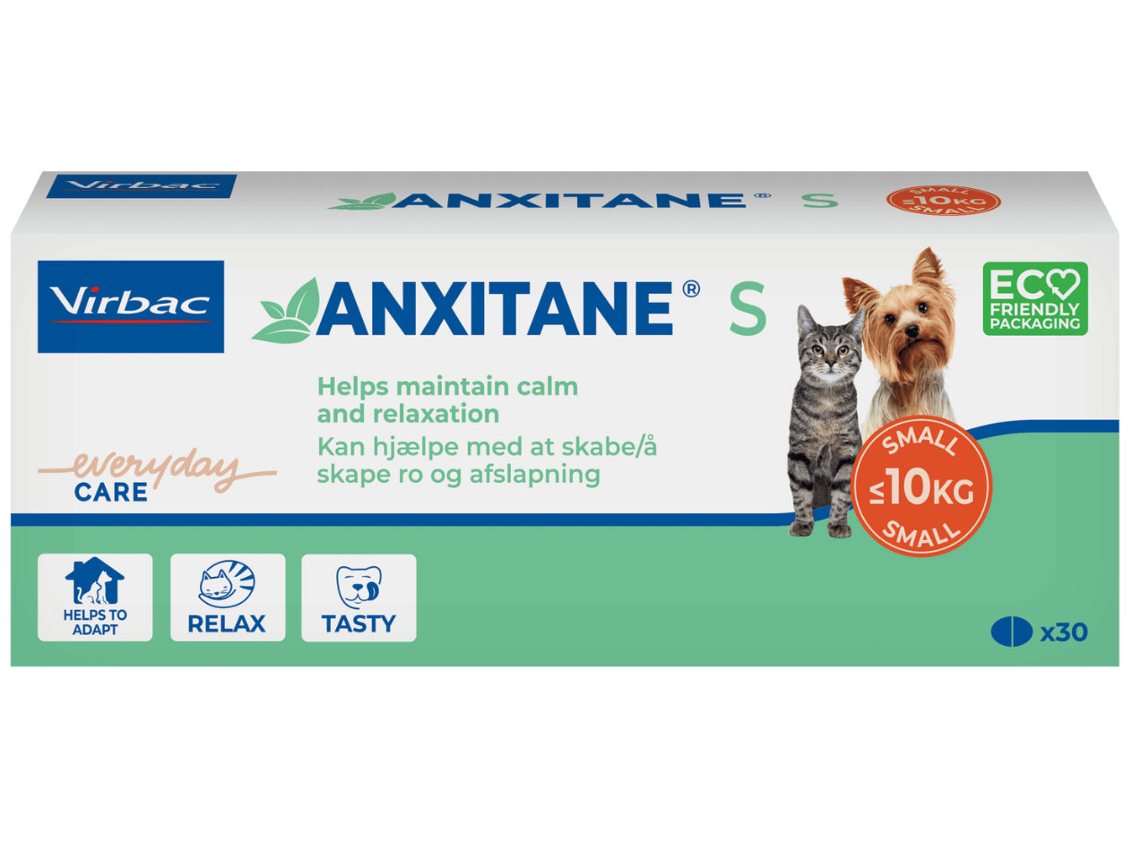 Anxitane Dog Calming Anxiety Stress Relief 30 Chewable Tablets For Dogs, Cats | Behaviour & Calming