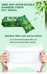 Dog Cleaning Wipes Dog Cat Pet Ear Mouth Paw 100% BIODEGRADABLE Pack Of 25 & 100