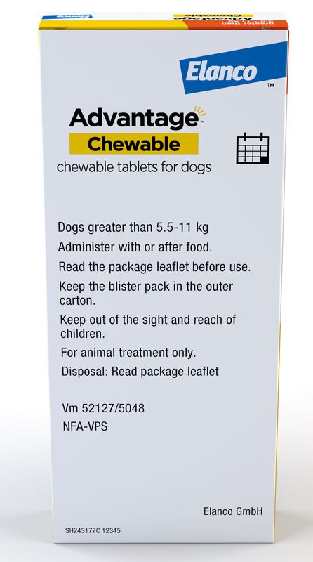 Advantage Chewable Flea and Tick Protection for Dogs