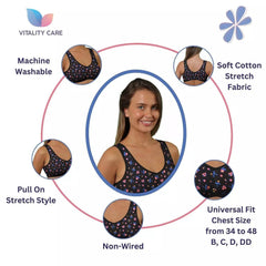 Ladies Full Cup Non Wired Bra Plus Size Firm Hold Large Non Padded Soft Bras UK.