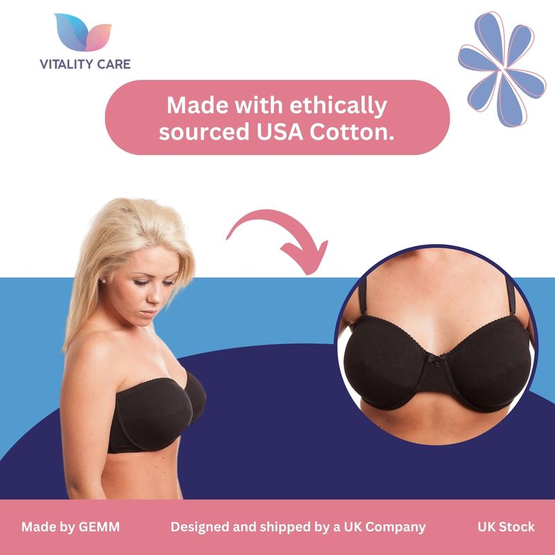 Vitality Care Strapless Multiway Crossover Halterneck Underwired Bra 34-42, A-DD