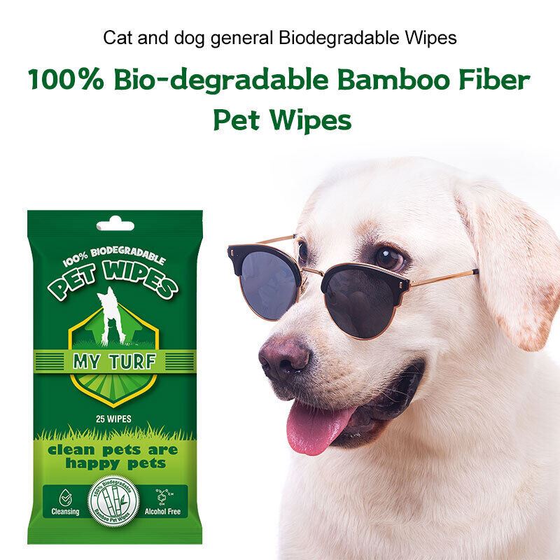 Dog Cleaning Wipes Dog Cat Pet Ear Mouth Paw 100% BIODEGRADABLE Pack Of 25 & 100