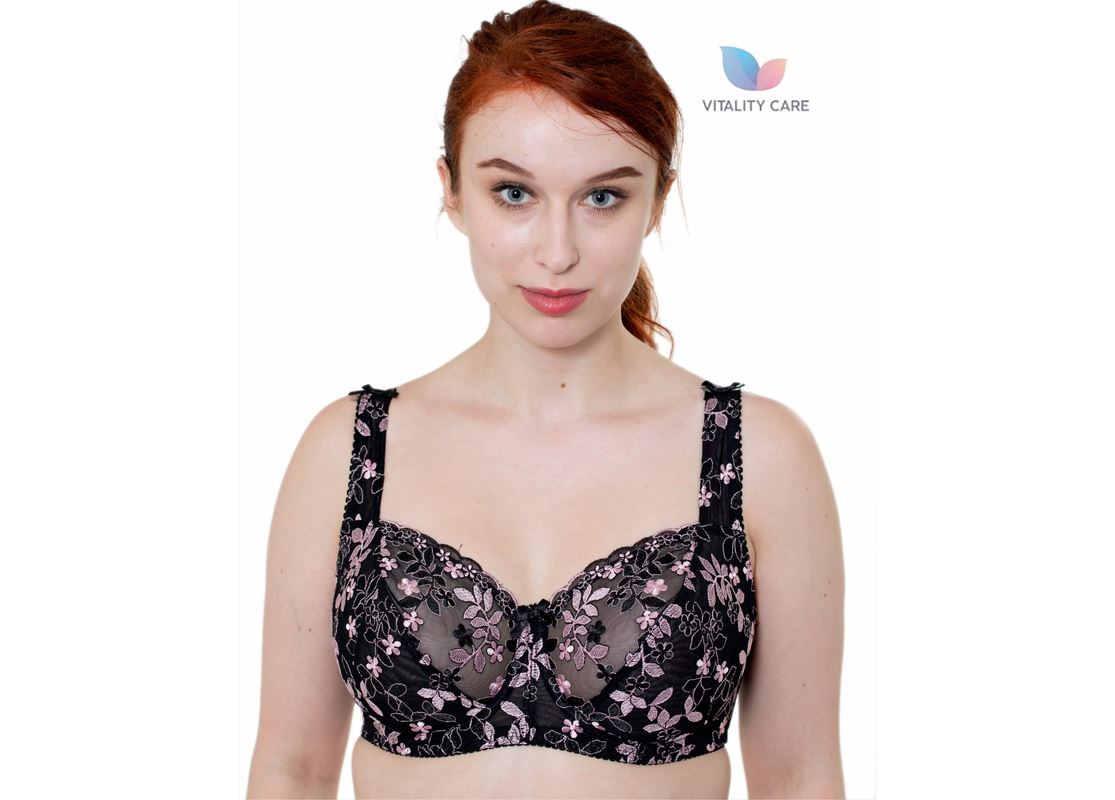Ladies Full Cup Underwired Bra Plus Size Firm Hold Lace Large Non Padded Uk New