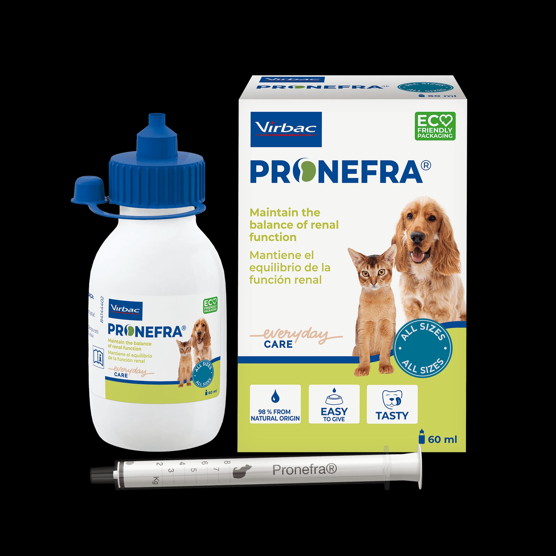 Pronefra Kidney Function Oral Suspension Support for Dogs and Cats 60ml 180ml Bottle
