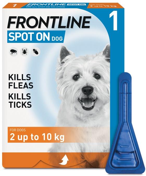 FRONTLINE SPOT ON Flea & Tick Treatment for Cat, Small (2-10kg), Medium Dog (10-20kg) and Large Dog (20-40kg) 1, 3, 6 Pipette Packs