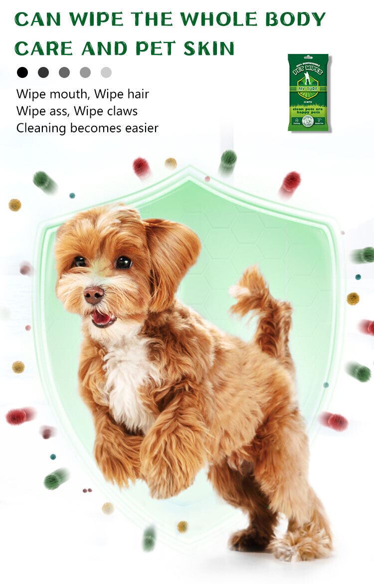 Dog Cleaning Wipes Dog Cat Pet Ear Mouth Paw 100% BIODEGRADABLE Pack Of 25 & 100