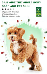 Dog Cleaning Wipes Dog Cat Pet Ear Mouth Paw 100% BIODEGRADABLE Pack Of 25 & 100