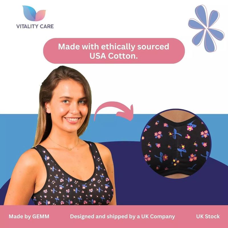 Ladies Full Cup Non Wired Bra Plus Size Firm Hold Large Non Padded Soft Bras UK.