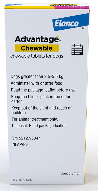 Advantage Chewable Flea and Tick Protection for Dogs